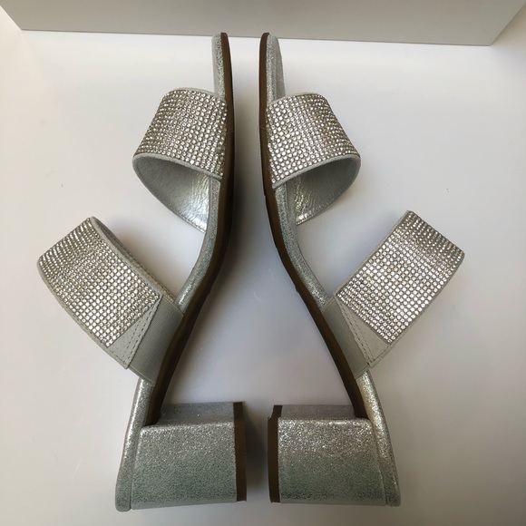 Browns Waverly Wedge Rhinestone Sandals EUC - Picture 6 of 11